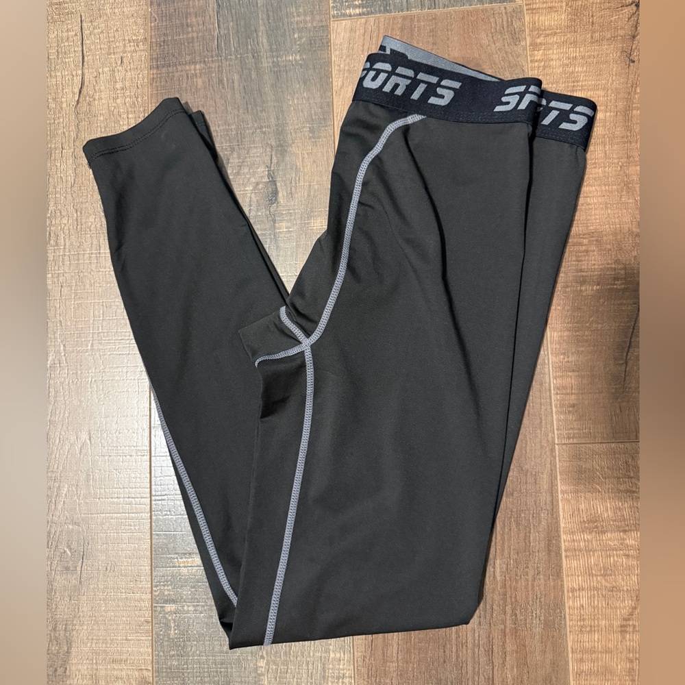 Men's Black Sports compression‎ Leggings